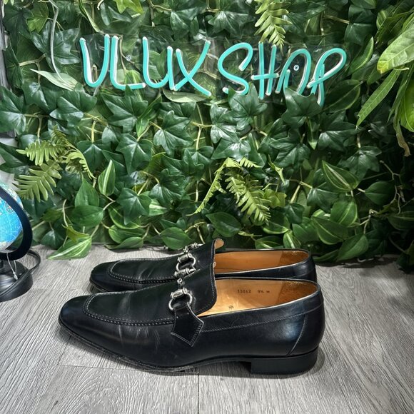 Magnanni  Silos Mens Driving Loafer Size 9.5 Horsebit Black Leather Slip On Shoe main image 10